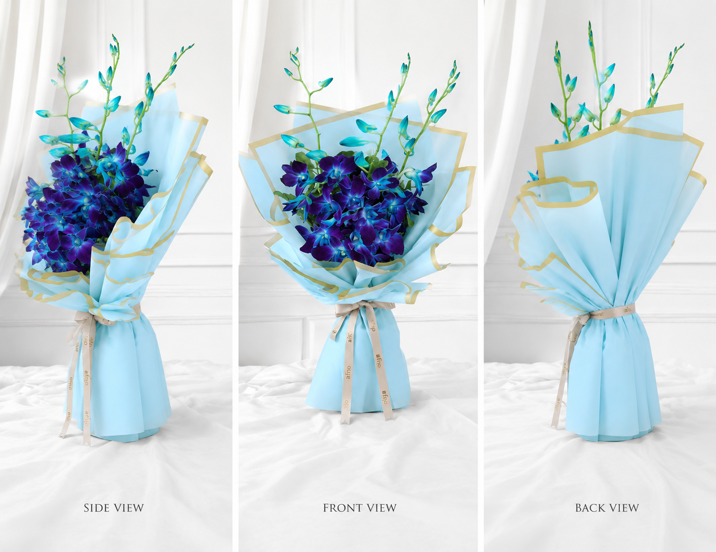 Exotic Blue Orchid Arrangement